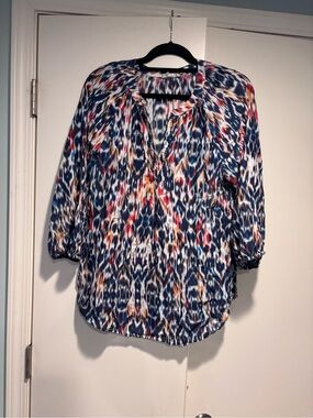 Women’s Multi-Color Ikat Print Blouse